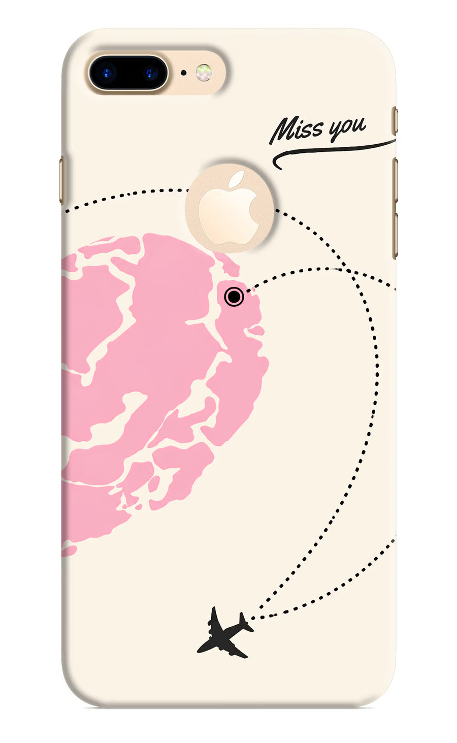 Miss Orbit iPhone 8 Plus Logocut Back Cover, Hard case