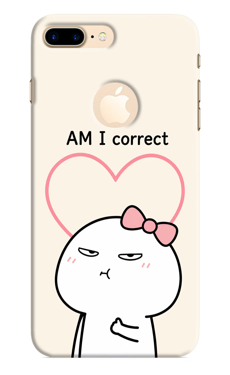 Always Right iPhone 8 Plus Logocut Back Cover, Hard case