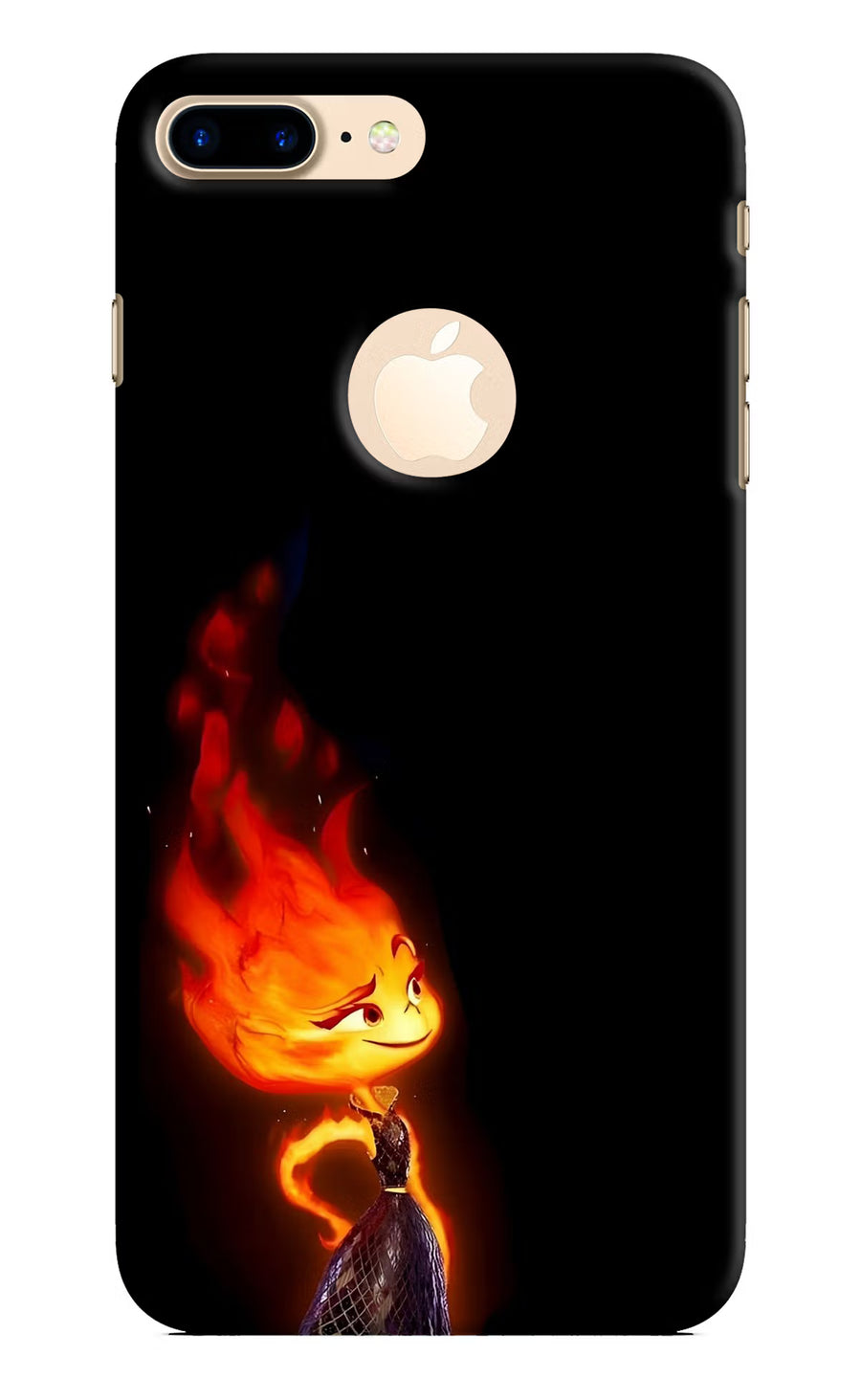 Ember Flame iPhone 8 Plus Logocut Back Cover, Hard case