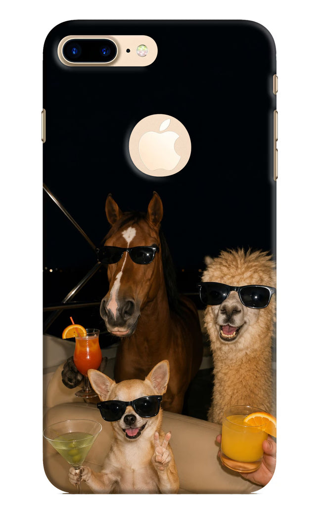 Party Squad iPhone 8 Plus Logocut Hard Case Back Cover by Casekaro