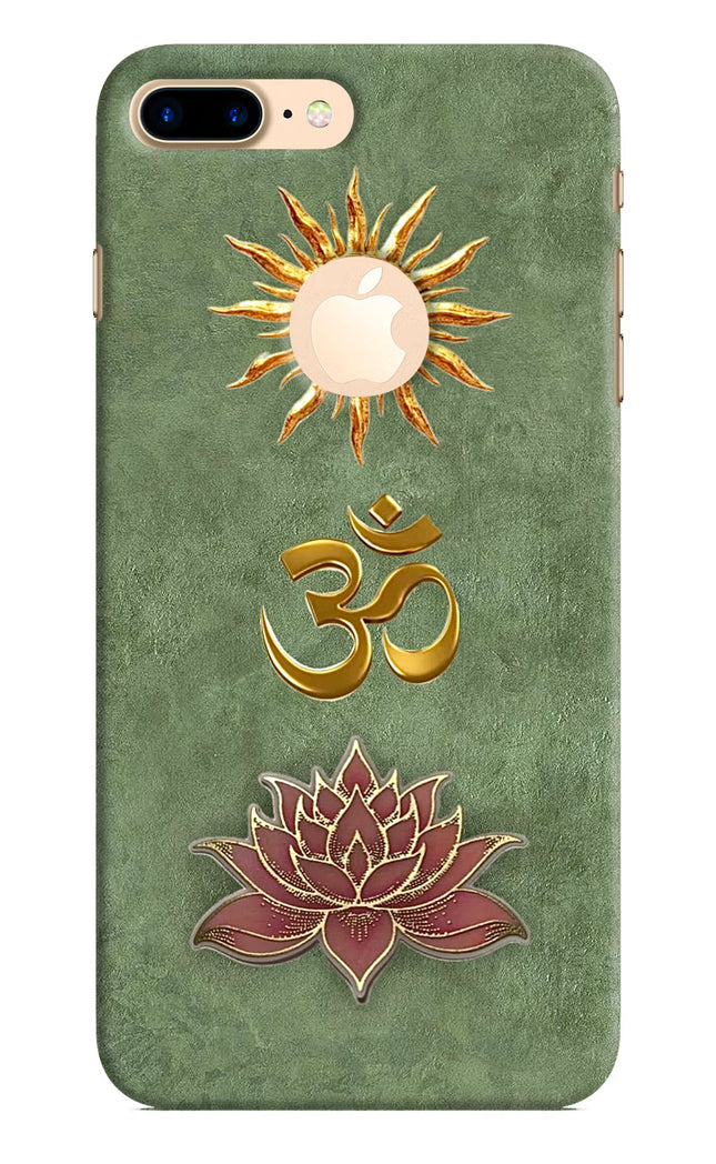 Om & Lotus iPhone 8 Plus Logocut Back Cover