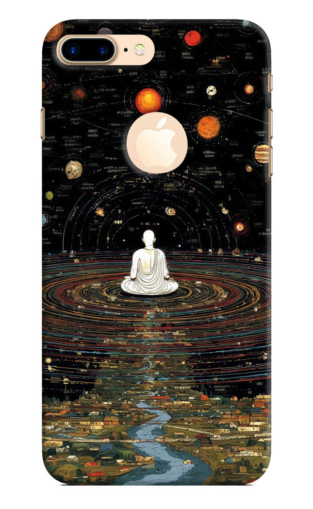 Space Monk iPhone 8 Plus Logocut Hard Case Back Cover by Casekaro
