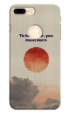 Pixel Sun iPhone 8 Plus Logocut Hard Case Back Cover by Casekaro