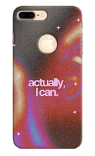 Pink Aura iPhone 8 Plus Logocut Hard Case Back Cover by Casekaro