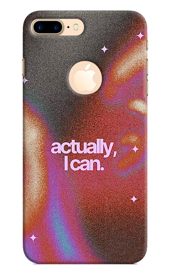 Pink Aura iPhone 8 Plus Logocut Hard Case Back Cover by Casekaro