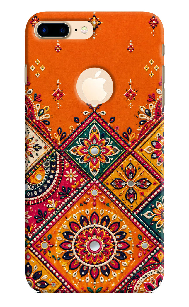 Kutch Glow iPhone 8 Plus Logocut Hard Case Back Cover by Casekaro