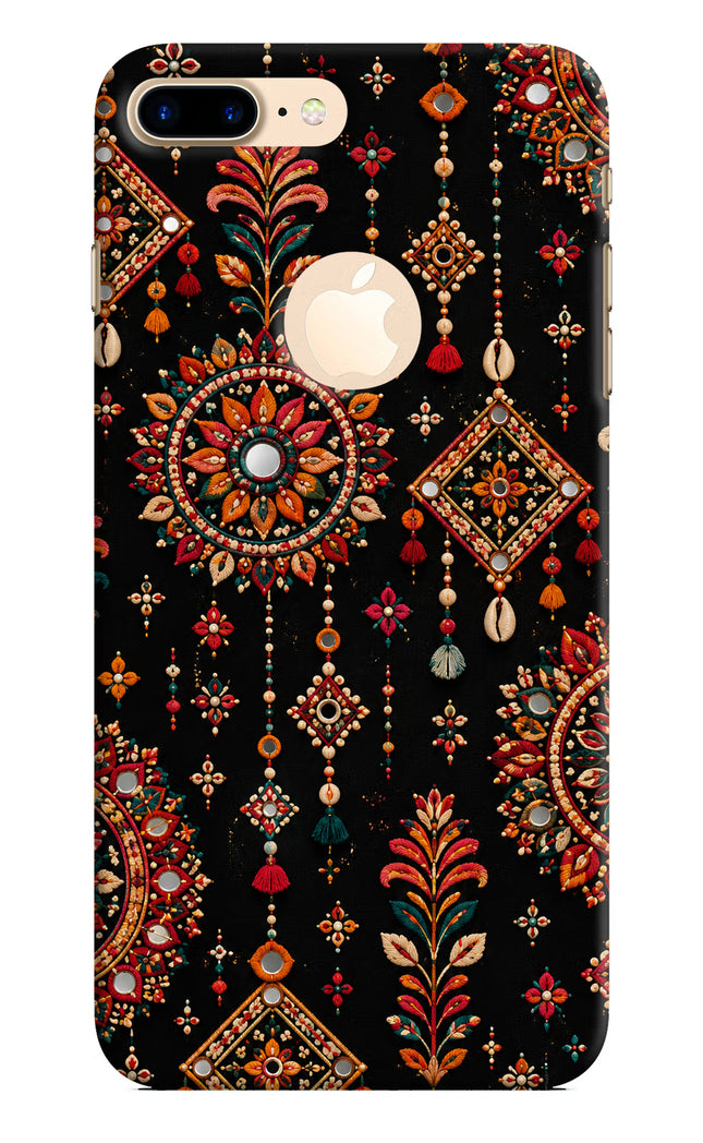 Boho Noir iPhone 8 Plus Logocut Hard Case Back Cover by Casekaro
