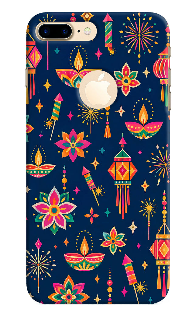 Festive Pop iPhone 8 Plus Logocut Hard Case Back Cover by Casekaro