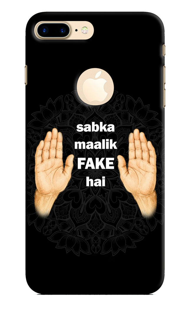 Sabka Malik Fake iPhone 8 Plus Logocut Hard Case Back Cover by Casekaro
