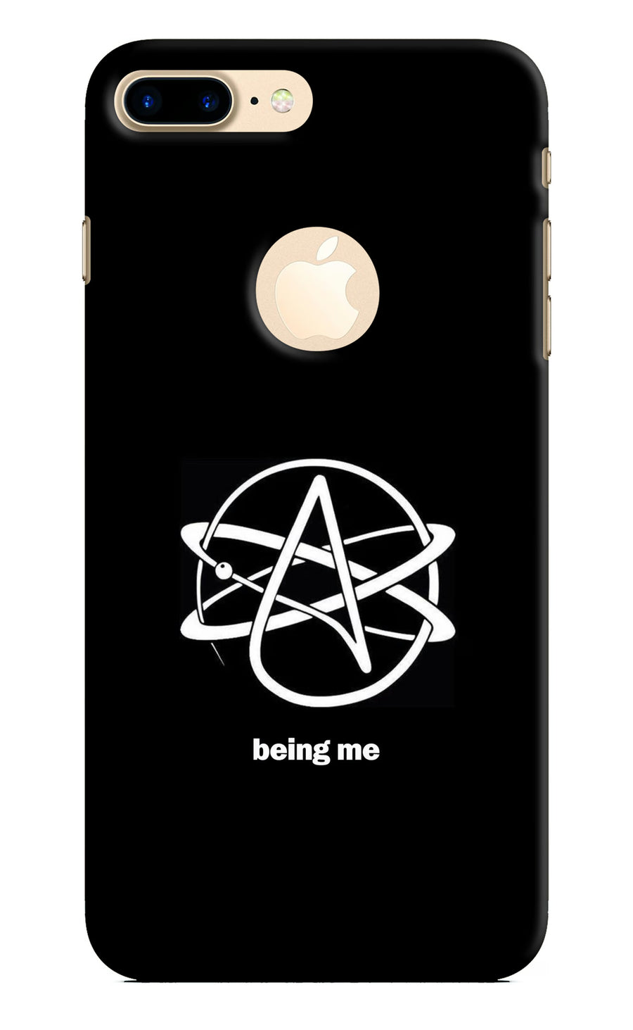 Atheist Symbol iPhone 8 Plus Logocut Back Cover, Hard case