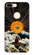Cosmic Flower iPhone 8 Plus Logocut Hard Case Back Cover by Casekaro
