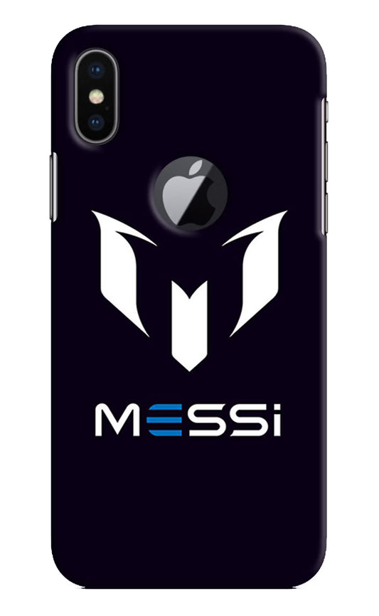 Messi Logo iPhone X Logocut Hard Case Back Cover by Casekaro
