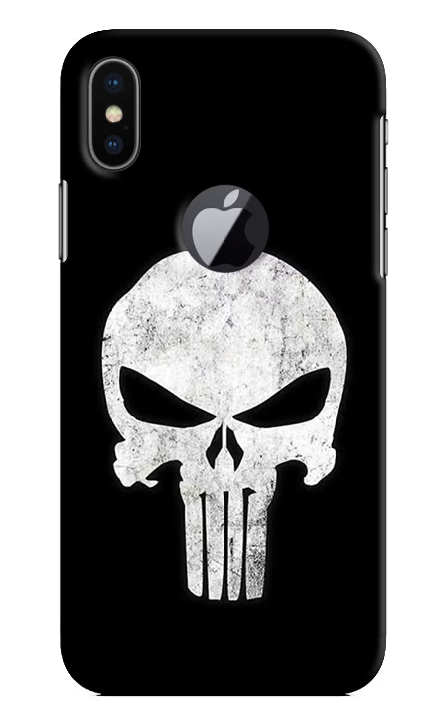 Punisher Skull iPhone X Logocut Back Cover, Hard case