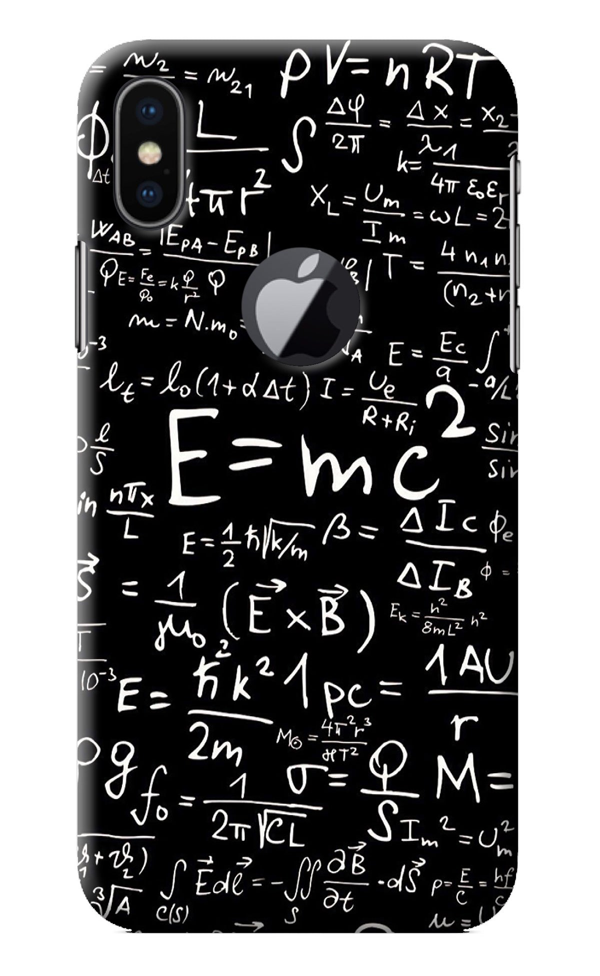 Physics Albert Einstein Formula iPhone X Logocut Back Cover