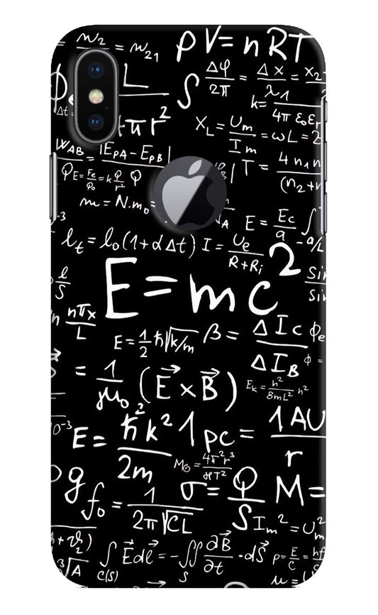 Physics Formula iPhone X Logocut Hard Case Back Cover by Casekaro