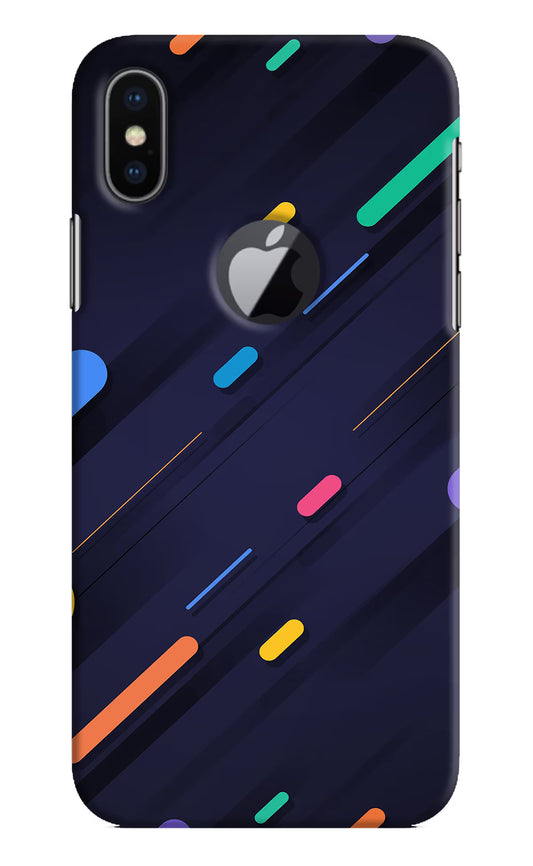 Abstract Design iPhone X Logocut Hard Case Back Cover by Casekaro