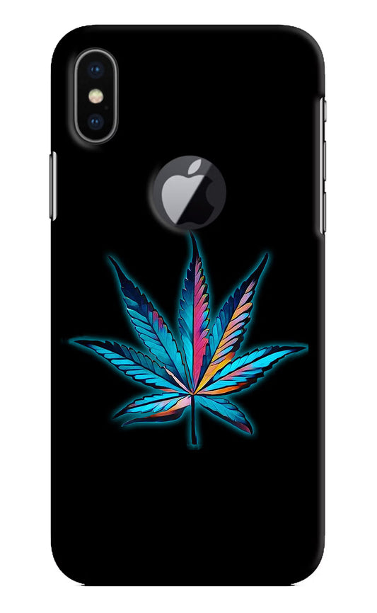 Weed iPhone X Logocut Hard Case Back Cover by Casekaro