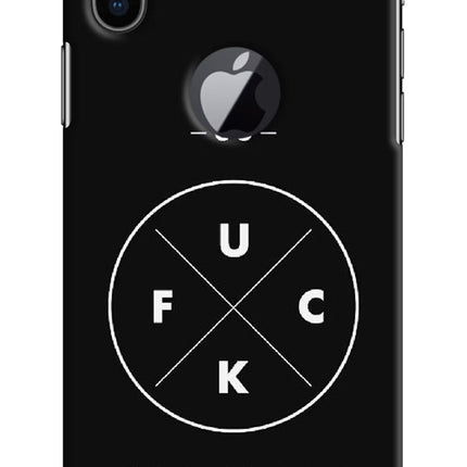 Go Fuck Yourself iPhone X Logocut Hard Case Back Cover by Casekaro