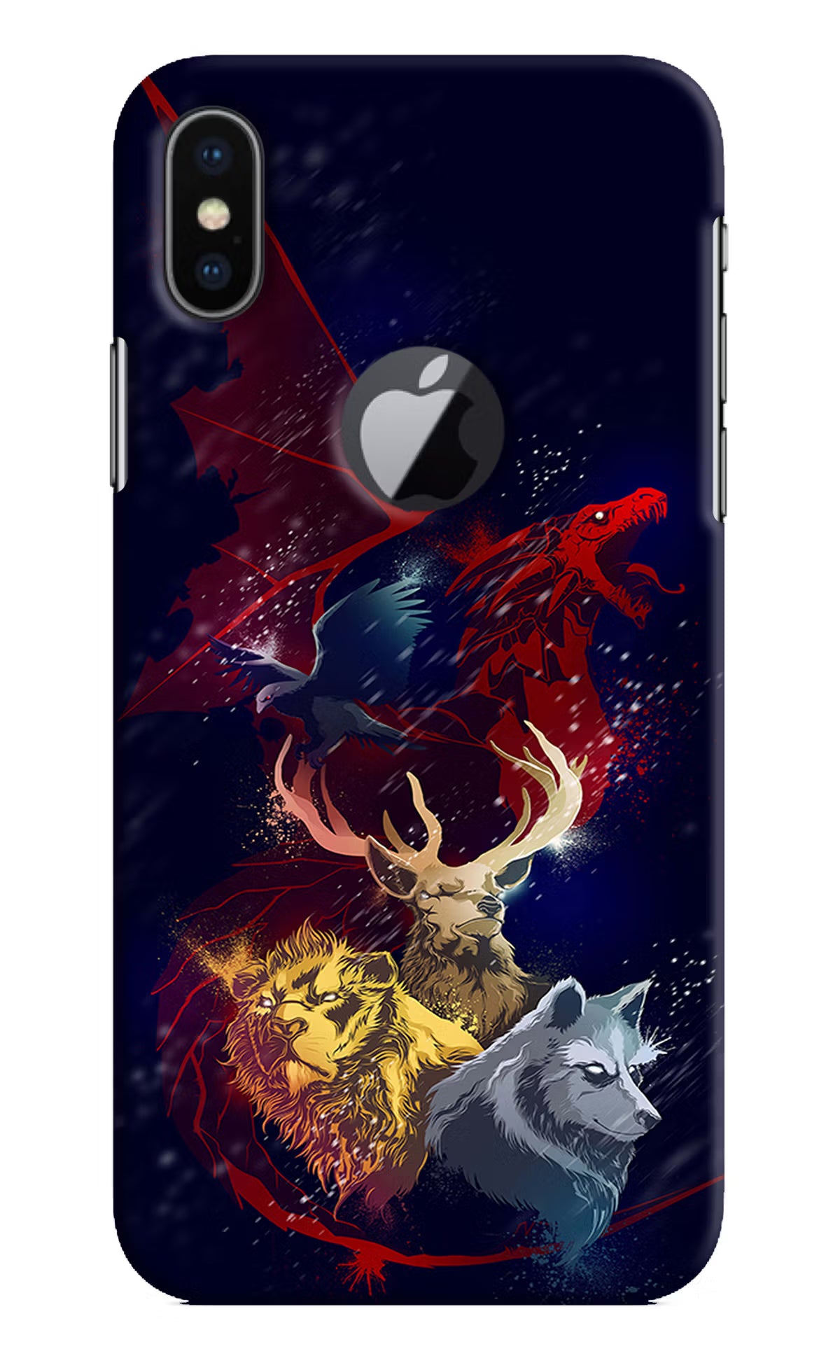 Game Of Thrones iPhone X Logocut Hard Case Back Cover by Casekaro