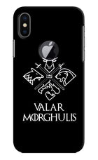 Valar Morghulis | Game Of Thrones iPhone X Logocut Hard Case Back Cover by Casekaro