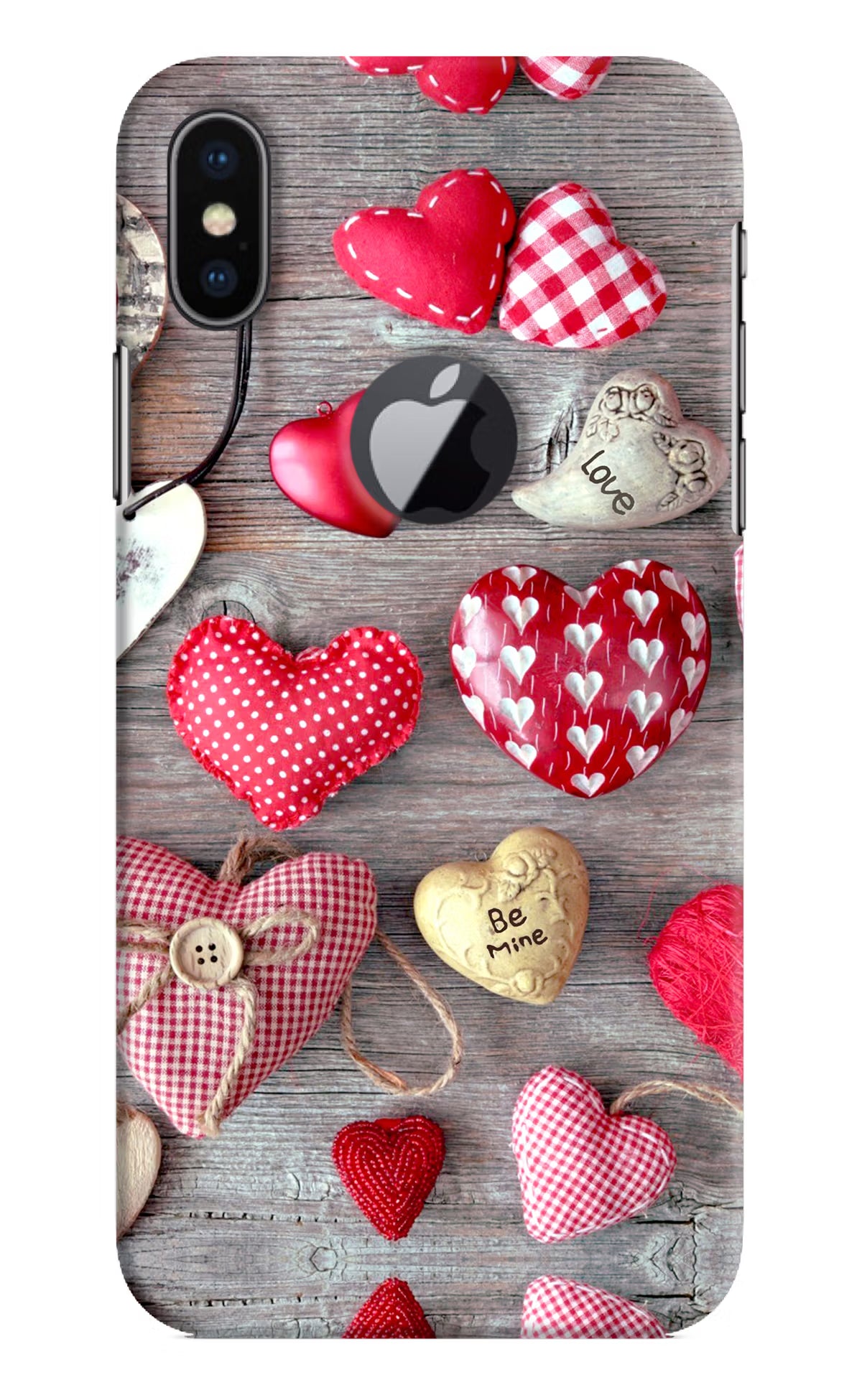 Love Wallpaper iPhone X Logocut Hard Case Back Cover by Casekaro