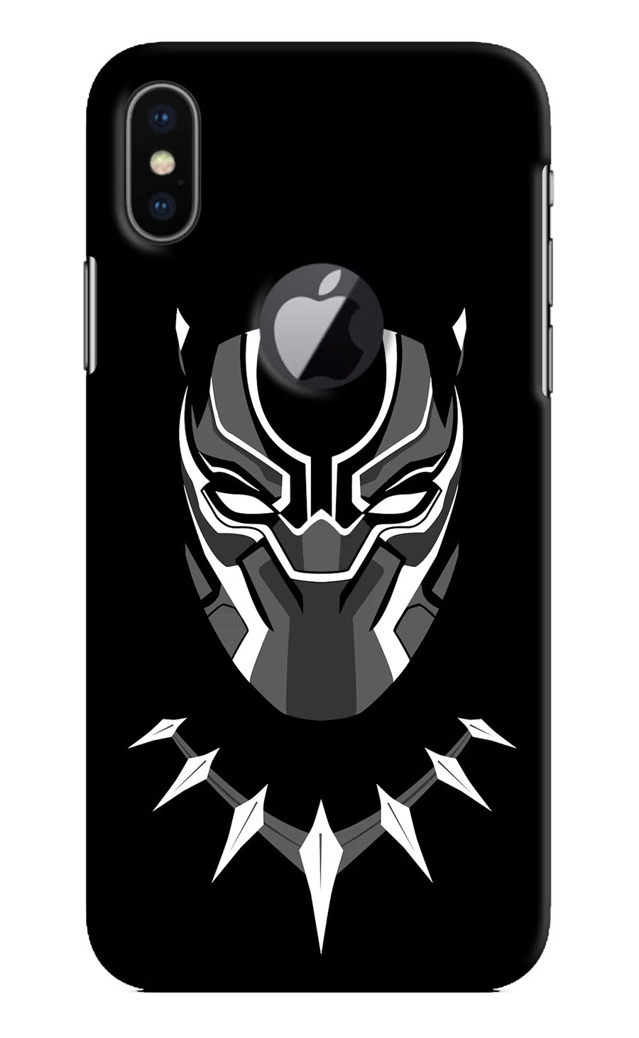 Black Panther iPhone X Logocut Back Cover, Hard case