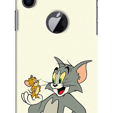 Tom & Jerry iPhone X Logocut Hard Case Back Cover by Casekaro