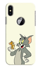 Tom & Jerry iPhone X Logocut Hard Case Back Cover by Casekaro