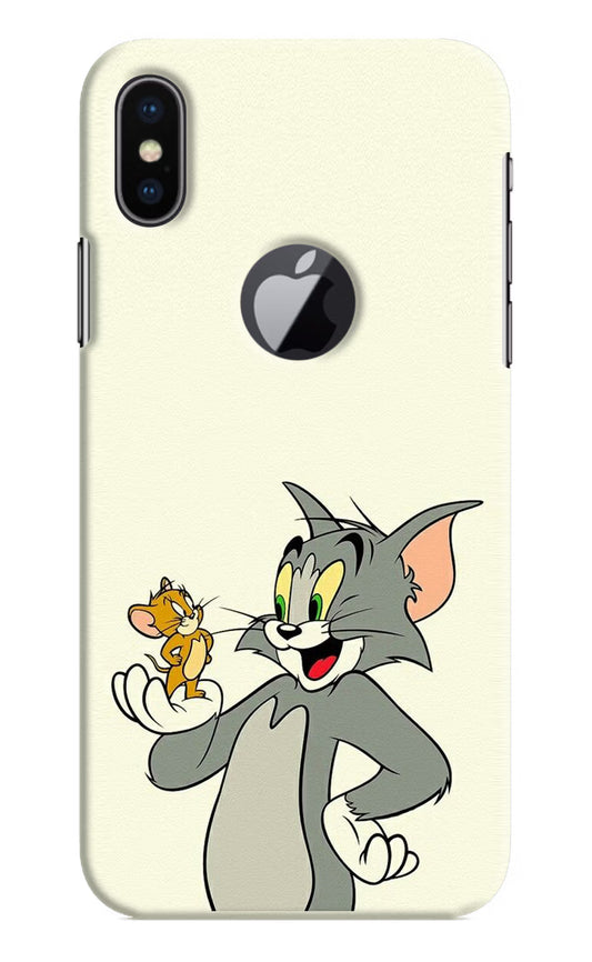 Tom & Jerry iPhone X Logocut Hard Case Back Cover by Casekaro