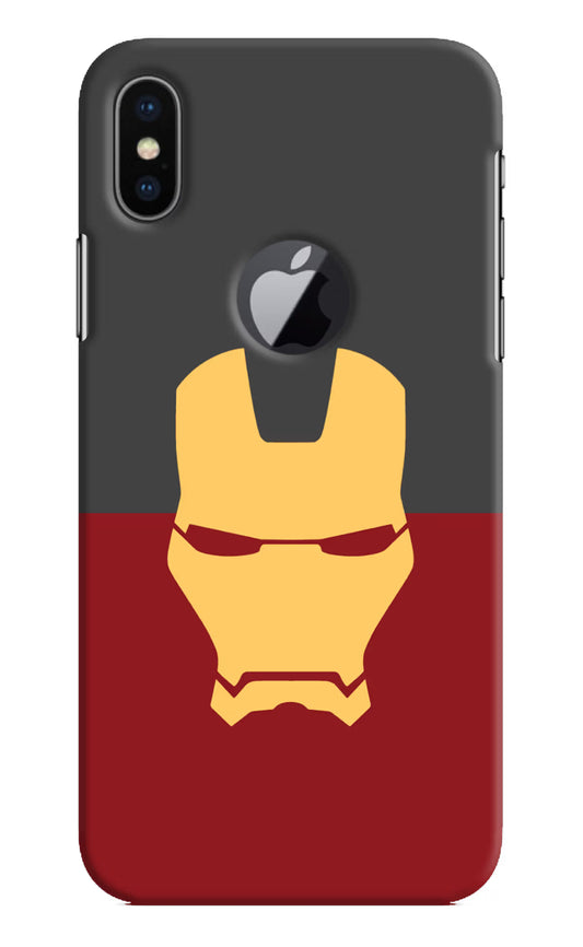 Ironman iPhone X Logocut Hard Case Back Cover by Casekaro