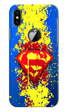 Superman logo iPhone X Logocut Hard Case Back Cover by Casekaro