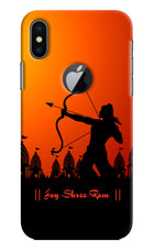 Lord Ram - 4 iPhone X Logocut Hard Case Back Cover by Casekaro