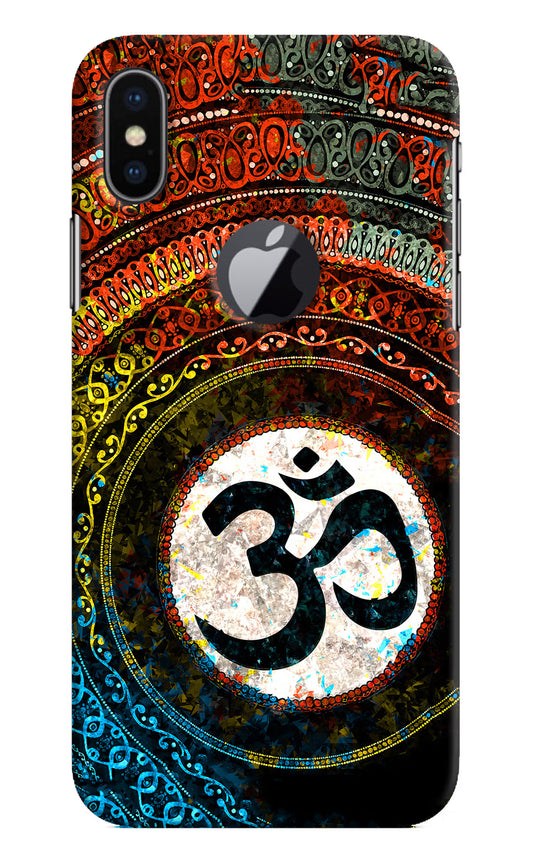 Om Cultural iPhone X Logocut Hard Case Back Cover by Casekaro