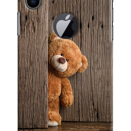 Teddy Wooden iPhone X Logocut Hard Case Back Cover by Casekaro