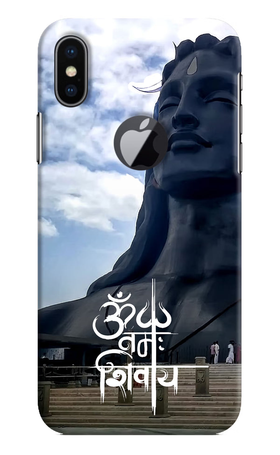 Om Namah Shivay iPhone X Logocut Back Cover, Hard case