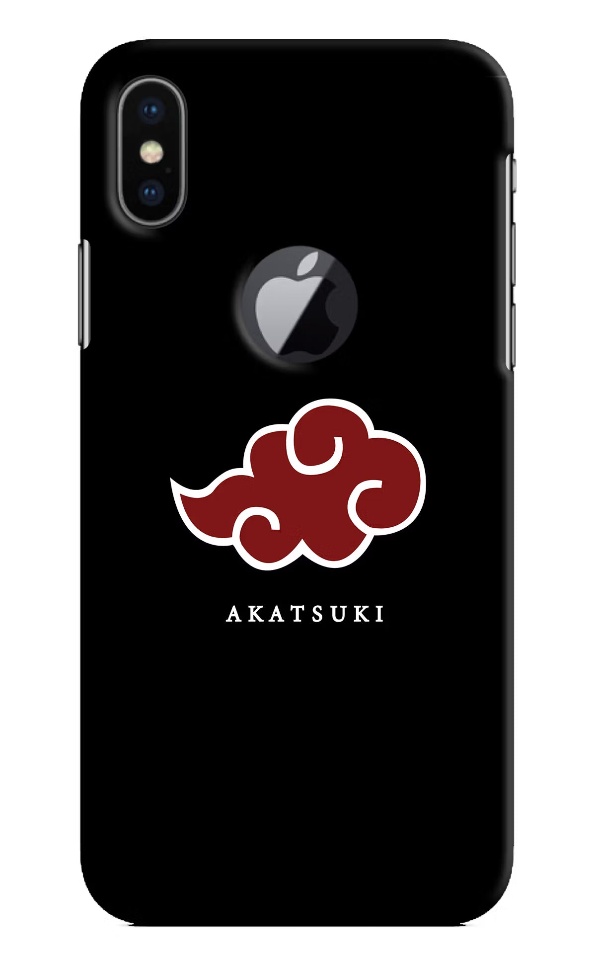 Akatsuki iPhone X Logocut Hard Case Back Cover by Casekaro