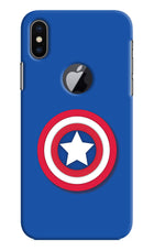 Shield iPhone X Logocut Hard Case Back Cover by Casekaro