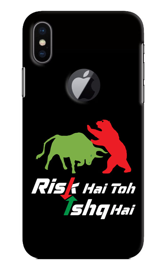 Risk Hai Toh Ishq Hai iPhone X Logocut Hard Case Back Cover by Casekaro