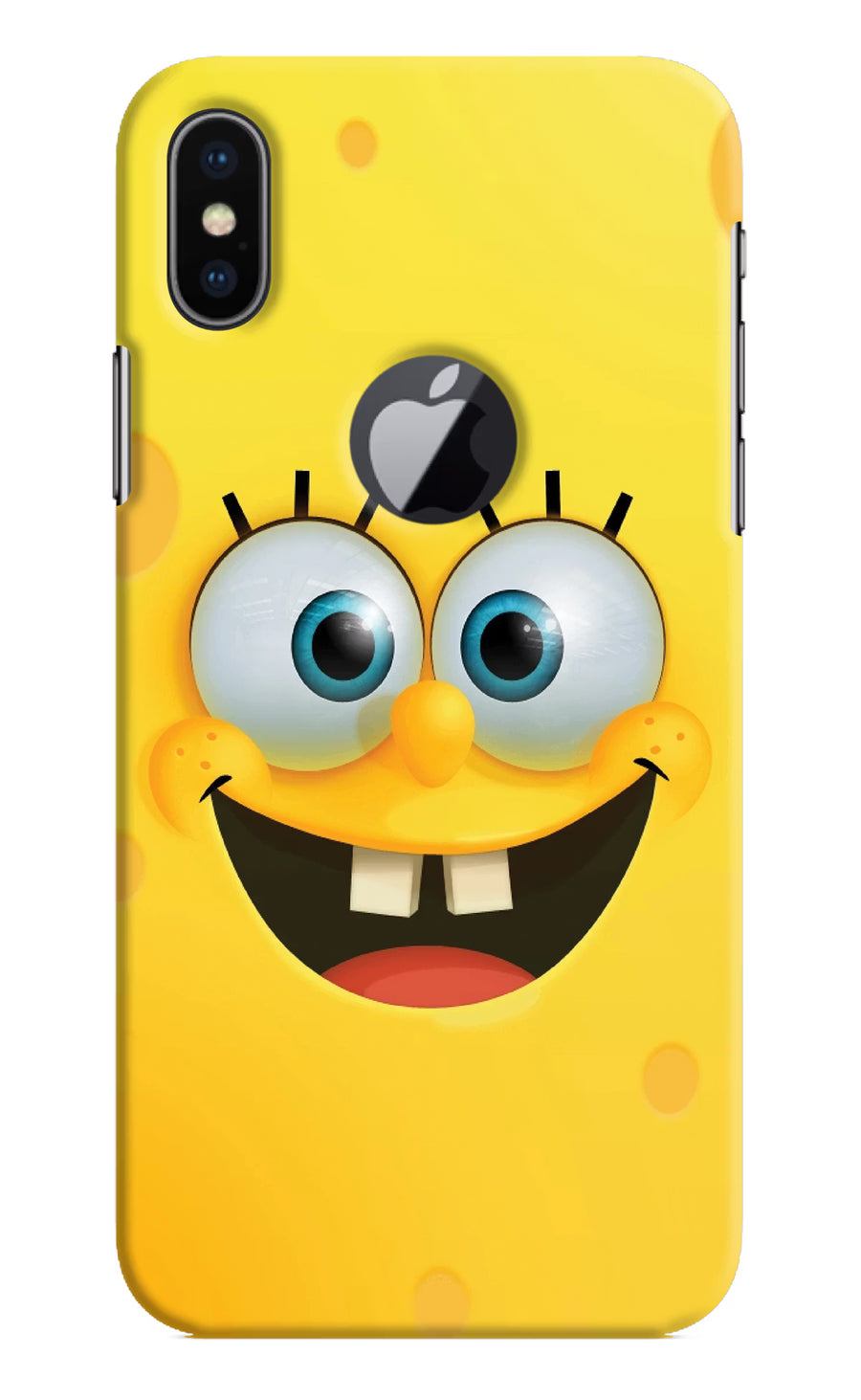 Sponge 1 iPhone X Logocut Back Cover, Hard case