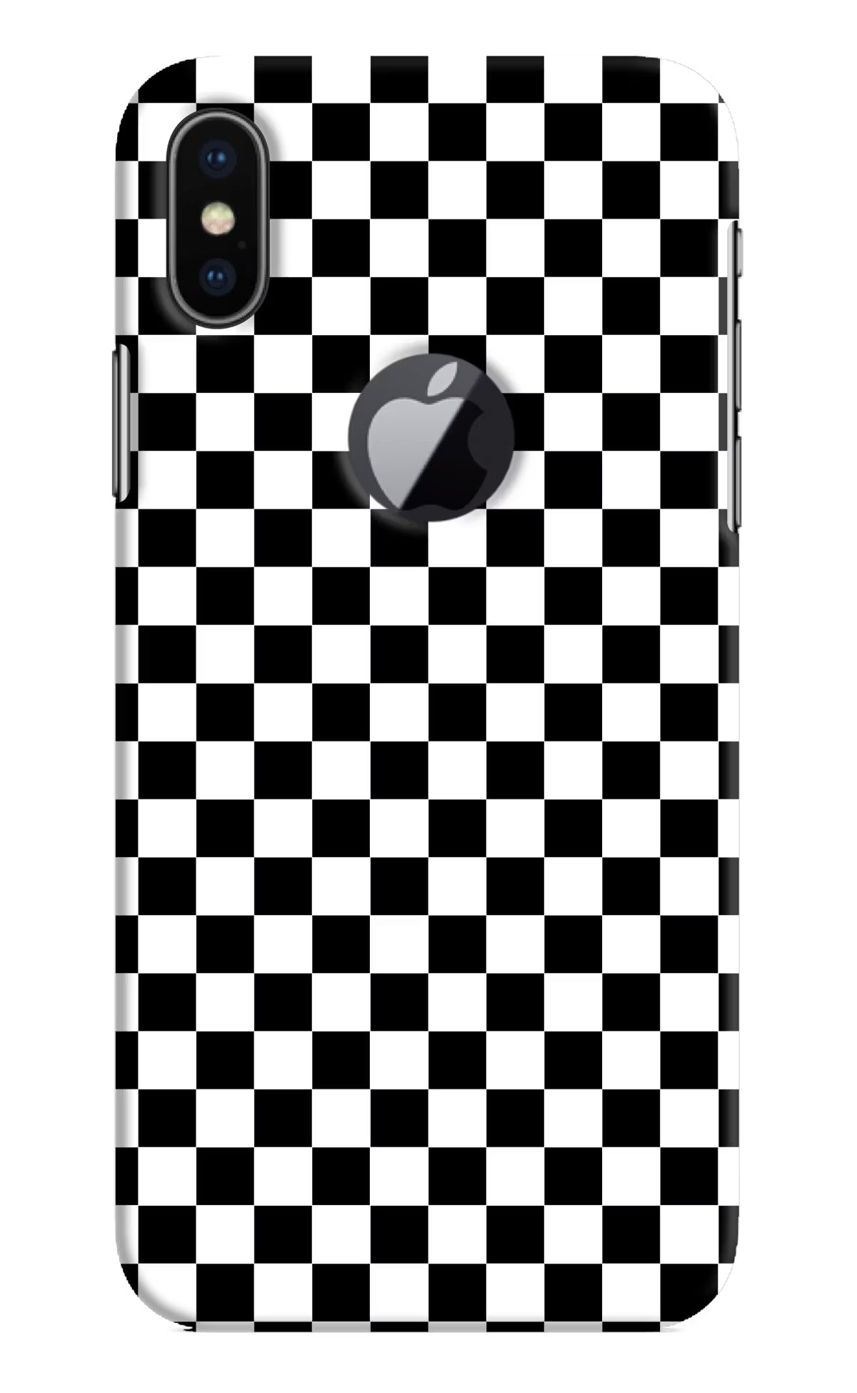 Chess Board iPhone X Logocut Hard Case Back Cover by Casekaro