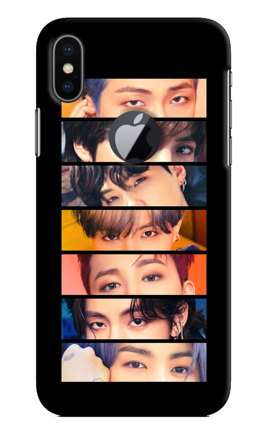 BTS Eyes iPhone X Logocut Hard Case Back Cover by Casekaro