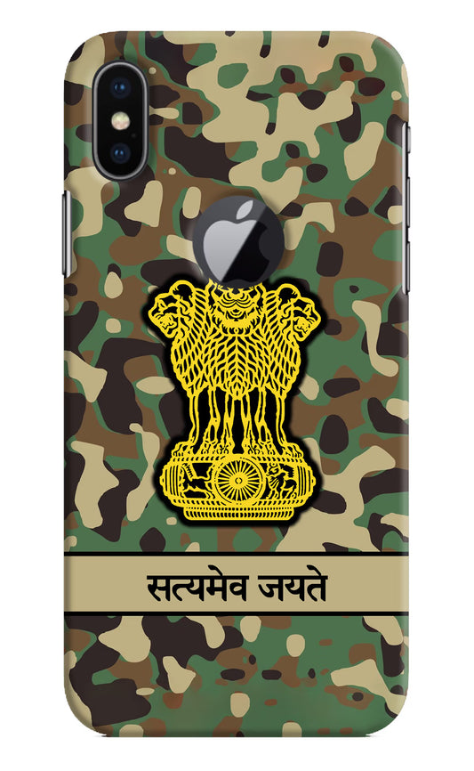 Satyamev Jayate Army iPhone X Logocut Hard Case Back Cover by Casekaro