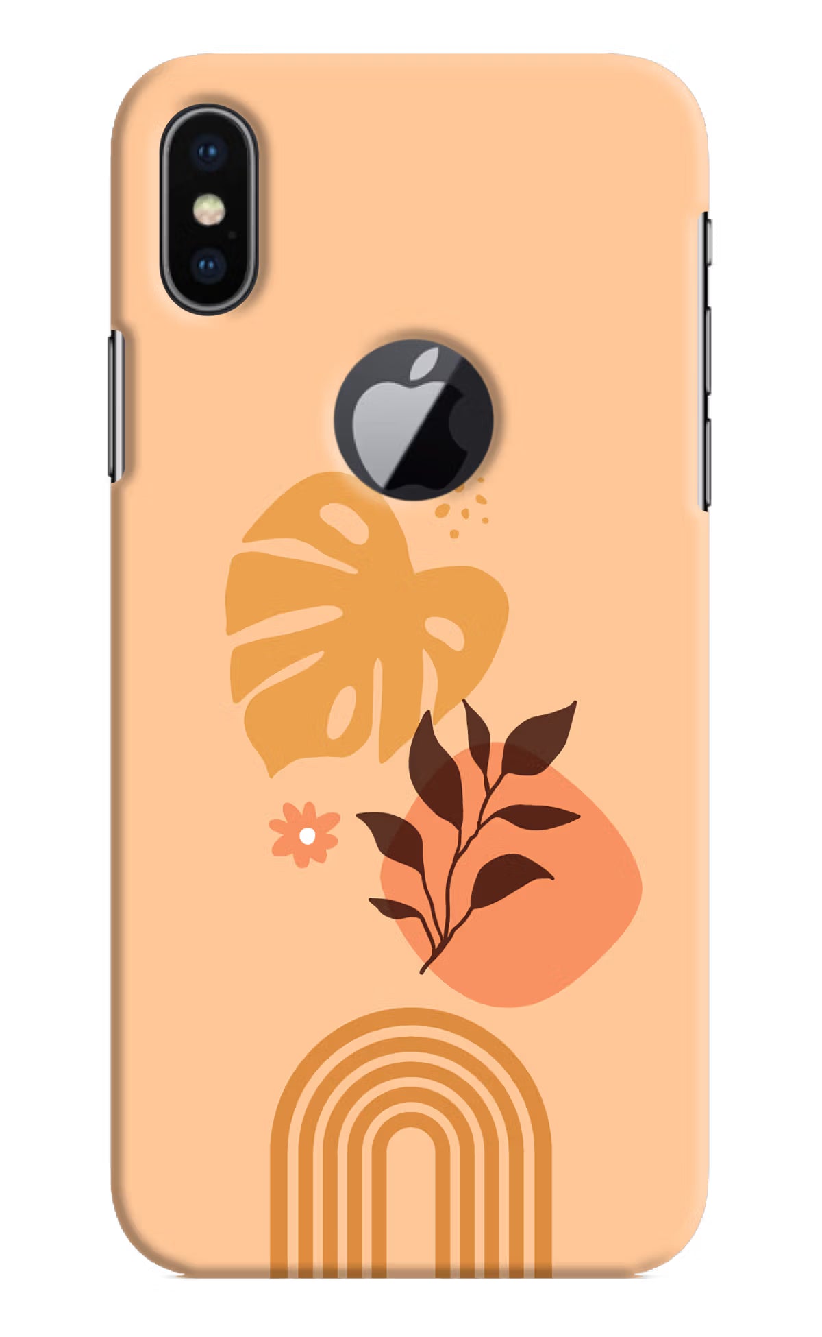 Bohemian Art iPhone X Logocut Hard Case Back Cover by Casekaro