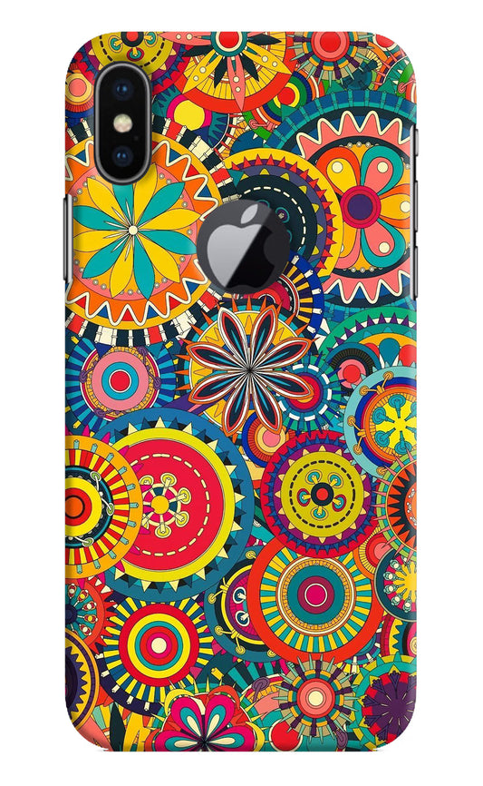 Gol Gol Art iPhone X Logocut Hard Case Back Cover by Casekaro