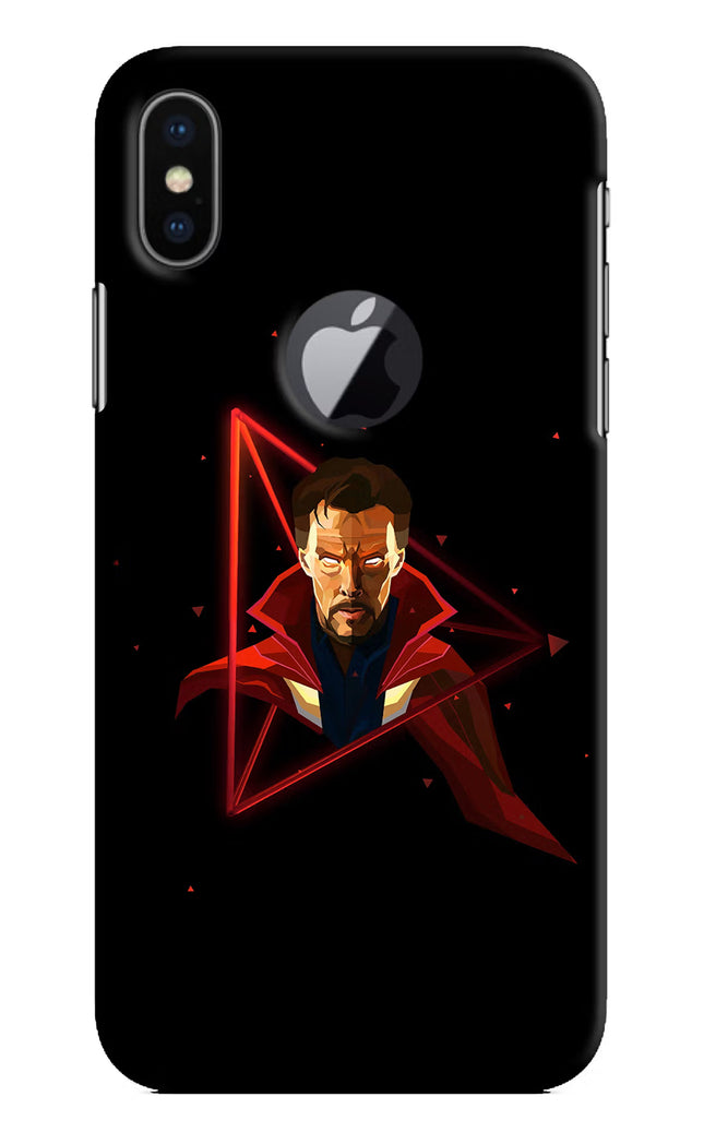 Doctor Ordinary iPhone X Logocut Hard Case Back Cover by Casekaro