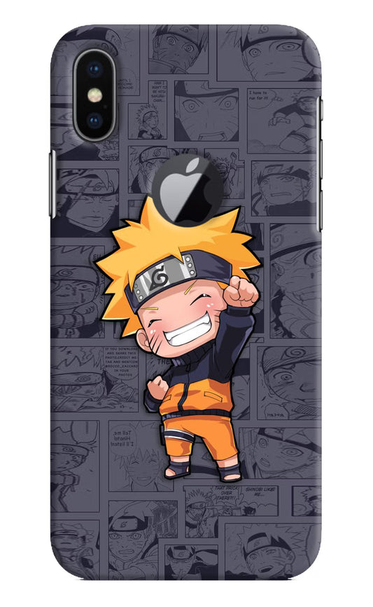 Chota Naruto iPhone X Logocut Hard Case Back Cover by Casekaro