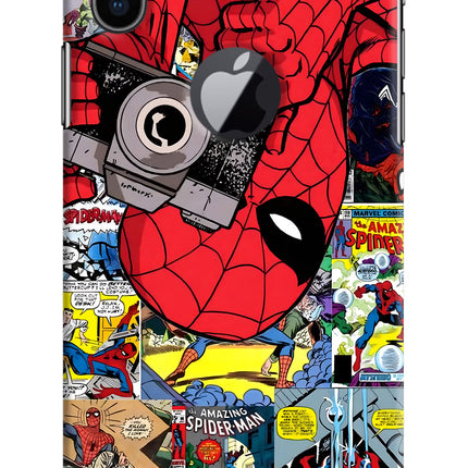 Spider Man iPhone X Logocut Hard Case Back Cover by Casekaro