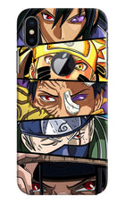 Naruto Character iPhone X Logocut Hard Case Back Cover by Casekaro