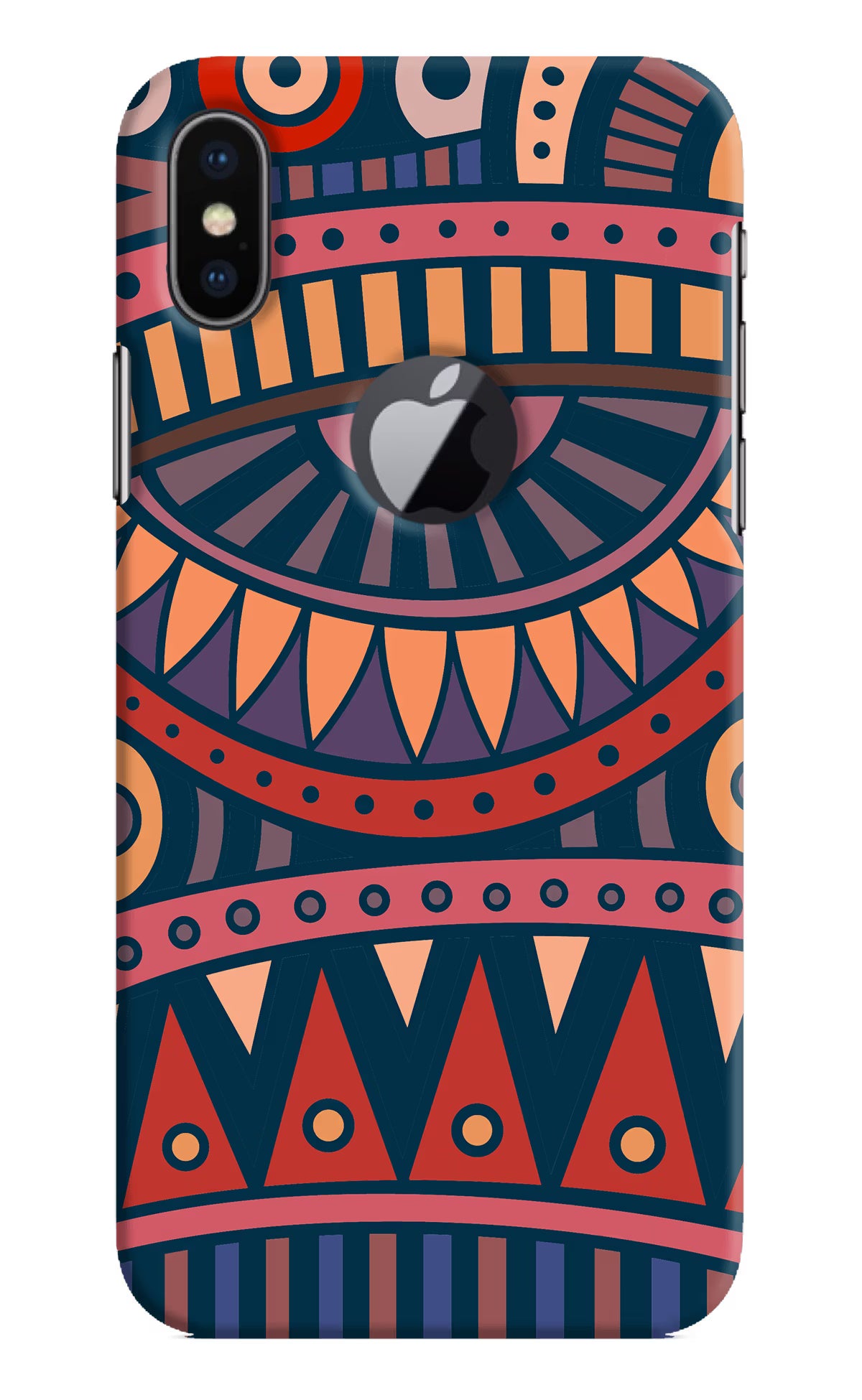 African Culture Design iPhone X Logocut Hard Case Back Cover by Casekaro