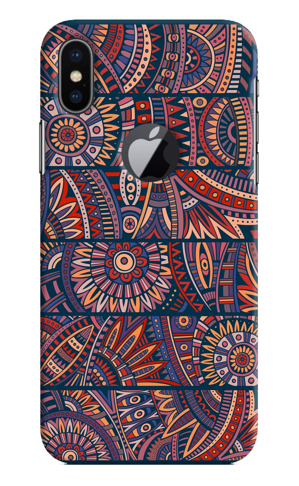 African Culture Design iPhone X Logocut Hard Case Back Cover by Casekaro